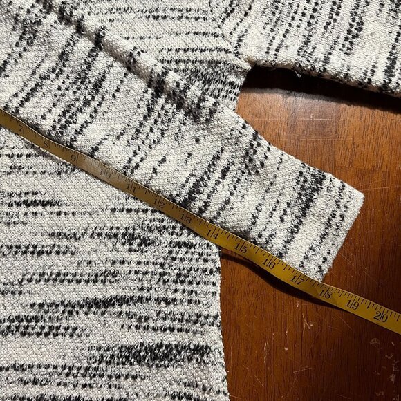 Loft Long Sleeve Cowl Neck Midi Dress Womens XS Textured Cozy Layering Tweed - Picture 12 of 12